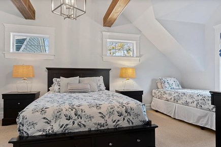 Edgartown Martha's Vineyard vacation rental - Bedroom #3 with a Queen bed and a bonus Twin bed