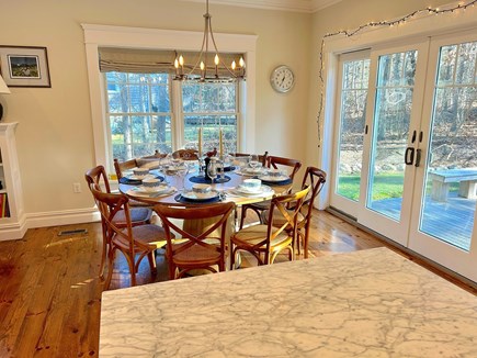 Edgartown Martha's Vineyard vacation rental - A brand new table sits 8 comfortably, great morning light!