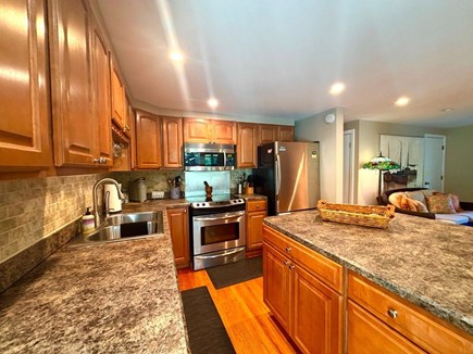 Oak Bluffs Martha's Vineyard vacation rental - The open kitchen, stainless steel cookware, wood cooking utensils