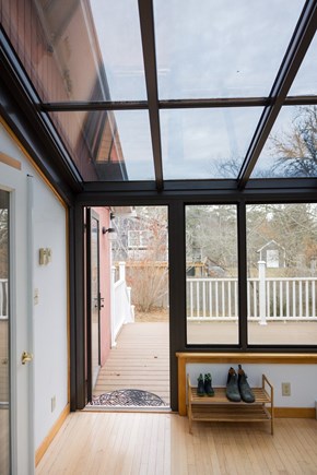 Oak Bluffs Martha's Vineyard vacation rental - Sun room, leading out into the deck, with dining for six.