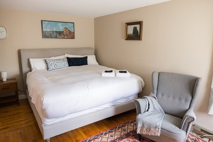 Oak Bluffs Martha's Vineyard vacation rental - King room, with pack and play and baby gate in closet