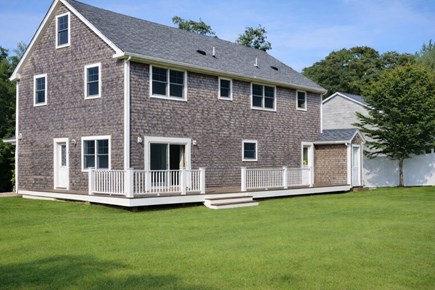 Vineyard Haven Martha's Vineyard vacation rental - Large back deck is AI-generated but WILL be real by Spring 2026