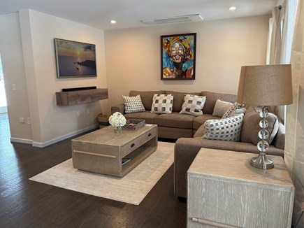 Vineyard Haven Martha's Vineyard vacation rental - Living room with beautiful Frame TV