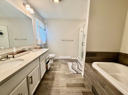 Vineyard Haven Martha's Vineyard vacation rental - Primary en-suite bath with soaking tub
