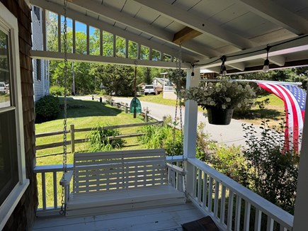 Oak Bluffs, East Chop Martha's Vineyard vacation rental - Swing on front porch