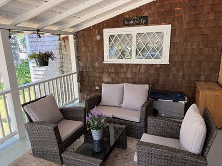 Oak Bluffs, East Chop Martha's Vineyard vacation rental - It's a Wonderful Life - Porch with Seating