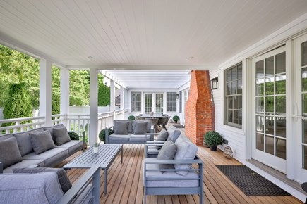 Edgartown Martha's Vineyard vacation rental - Deck with Dining and Lounge Seating