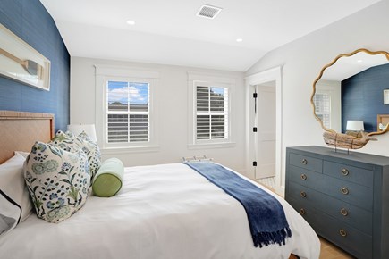 Edgartown Martha's Vineyard vacation rental - Second Floor: Bedroom #3 Queen Bed and Ensuite Bathroom