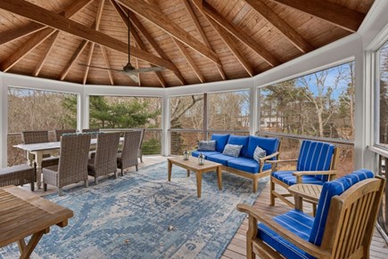 Oak Bluffs Martha's Vineyard vacation rental - Screened Porch with Seating and Dining