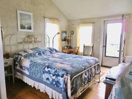 Aquinnah Martha's Vineyard vacation rental - Deck room east morning sun and ocean view from tub and shower