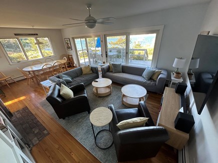 Oak Bluffs Martha's Vineyard vacation rental - Living room with sliders out to deck