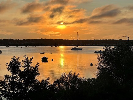 Oak Bluffs Martha's Vineyard vacation rental - Sunset from the deck