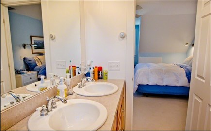 Edgartown Martha's Vineyard vacation rental - Master bath - guest bathroom has same layout.