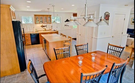 Edgartown Martha's Vineyard vacation rental - Dining table and kitchen.