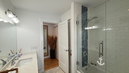 West Tisbury Martha's Vineyard vacation rental - Hall Bath with Shower Tub Combo, First Floor
