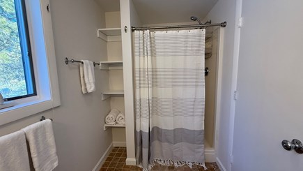 Katama-Edgartown Martha's Vineyard vacation rental - Hall Bathroom, Shower Stall, First Floor