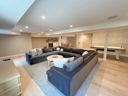 Edgartown Martha's Vineyard vacation rental - Living Area with Air Hockey, Lower Level