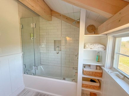 Chappaquiddick Martha's Vineyard vacation rental - Hall Bath with Shower Tub Combo, Second Floor