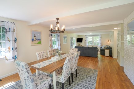 Edgartown Martha's Vineyard vacation rental - Dining area. Also the area for the king inflatable mattress