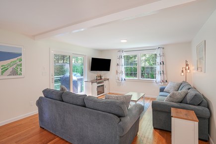 Edgartown Martha's Vineyard vacation rental - Living room area with flat screen TV and streaming apps
