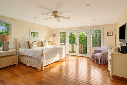 Aquinnah Martha's Vineyard vacation rental - Primary Bedroom with balcony