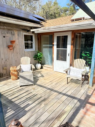 West Tisbury Martha's Vineyard vacation rental - Front Deck