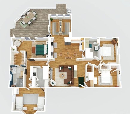 Edgartown Martha's Vineyard vacation rental - Floor Plan