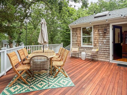 Edgartown Martha's Vineyard vacation rental - Spacious deck w/ outdoor seating for 8+