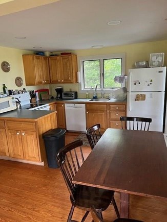 Edgartown, Chappaquiddick Martha's Vineyard vacation rental - Open floor plan looking at the kicthen and dining area