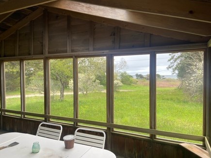 Edgartown, Chappaquiddick Martha's Vineyard vacation rental - Ocean view from within the screened in porch