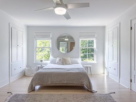 Vineyard Haven Martha's Vineyard vacation rental - Bright and airy bedroom with serene garden views