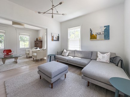 Vineyard Haven Martha's Vineyard vacation rental - Bright and airy living room with cozy sectional and formal space
