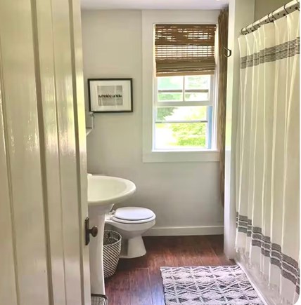West Tisbury Martha's Vineyard vacation rental - First floor bathroom and shower.