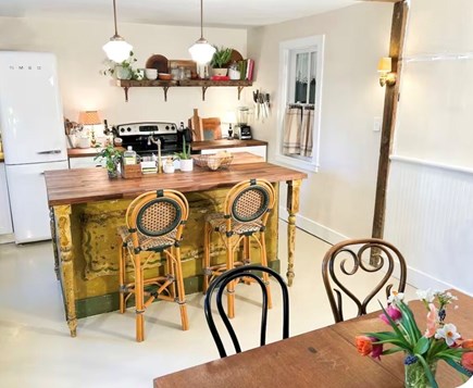 West Tisbury Martha's Vineyard vacation rental - 1800 Farmhouse kitchen