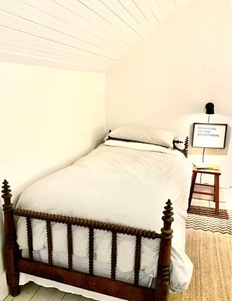 West Tisbury Martha's Vineyard vacation rental - Twin size kids bed in master bedroom.