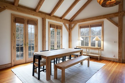 Edgartown, Katama and Close to Downtown Martha's Vineyard vacation rental - Dining areas opens to the back deck.