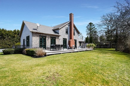 Edgartown, Katama and Close to Downtown Martha's Vineyard vacation rental - Sunny back deck.