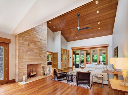 Oak Bluffs Martha's Vineyard vacation rental - Open Concept Living Room Area opens to Screened Porch