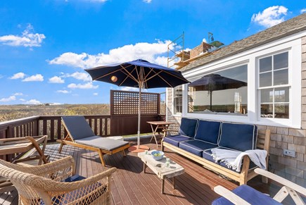 West Tisbury Martha's Vineyard vacation rental - Back Deck Sitting Area