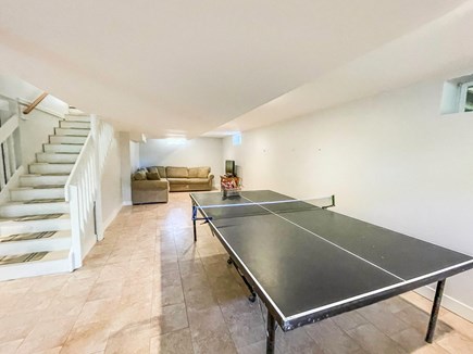Edgartown Martha's Vineyard vacation rental - Lower Level with Ping Pong, TV & Living Area