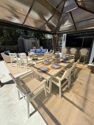 Oak Bluffs Martha's Vineyard vacation rental - Outdoor Entertainment - Covered Dining, Tikibar (TV), Seating