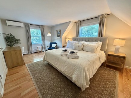 Oak Bluffs Martha's Vineyard vacation rental - Primary Upstairs Bedroom (King Bed, Desk, Walk-In Closet)