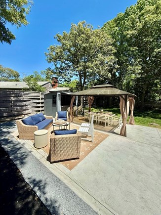 Oak Bluffs Martha's Vineyard vacation rental - Outdoor Entertainment (Seating, Covered Dining & Tiki Bar w/TV)