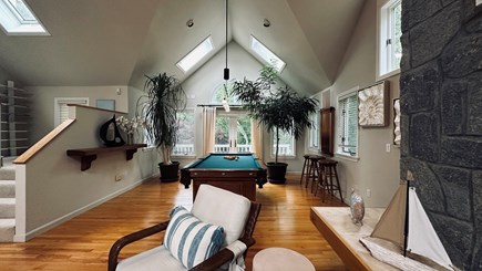 Oak Bluffs, Martha's Vineyard Martha's Vineyard vacation rental - Skylights brighten the living room and pool table