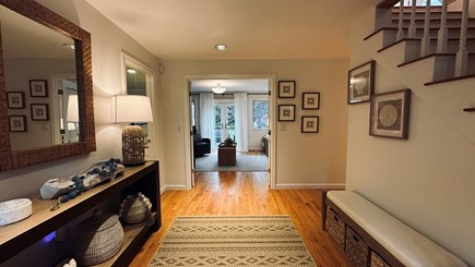 Oak Bluffs, Martha's Vineyard Martha's Vineyard vacation rental - Inviting entryway with hardwood floors and cushioned bench