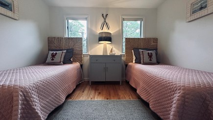 Oak Bluffs, Martha's Vineyard Martha's Vineyard vacation rental - Twin beds with woven headboards and lobster accents