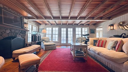 West Tisbury Martha's Vineyard vacation rental - Living Room Looking Over the Pond