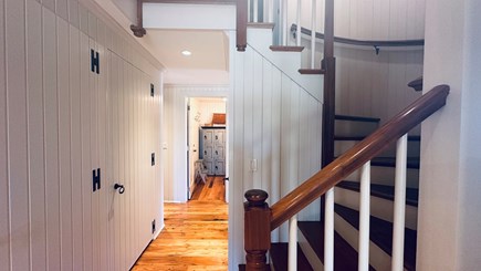 West Tisbury Martha's Vineyard vacation rental - Winding Staircase to Upstairs