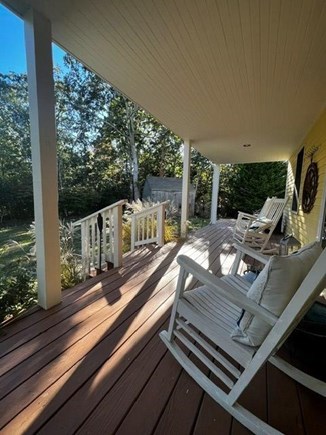 West Tisbury Martha's Vineyard vacation rental - Front farmers porch sit with a cup of coffee enjoying the privacy