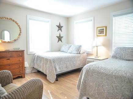 Edgartown Martha's Vineyard vacation rental - Lower level bedroom - two double beds